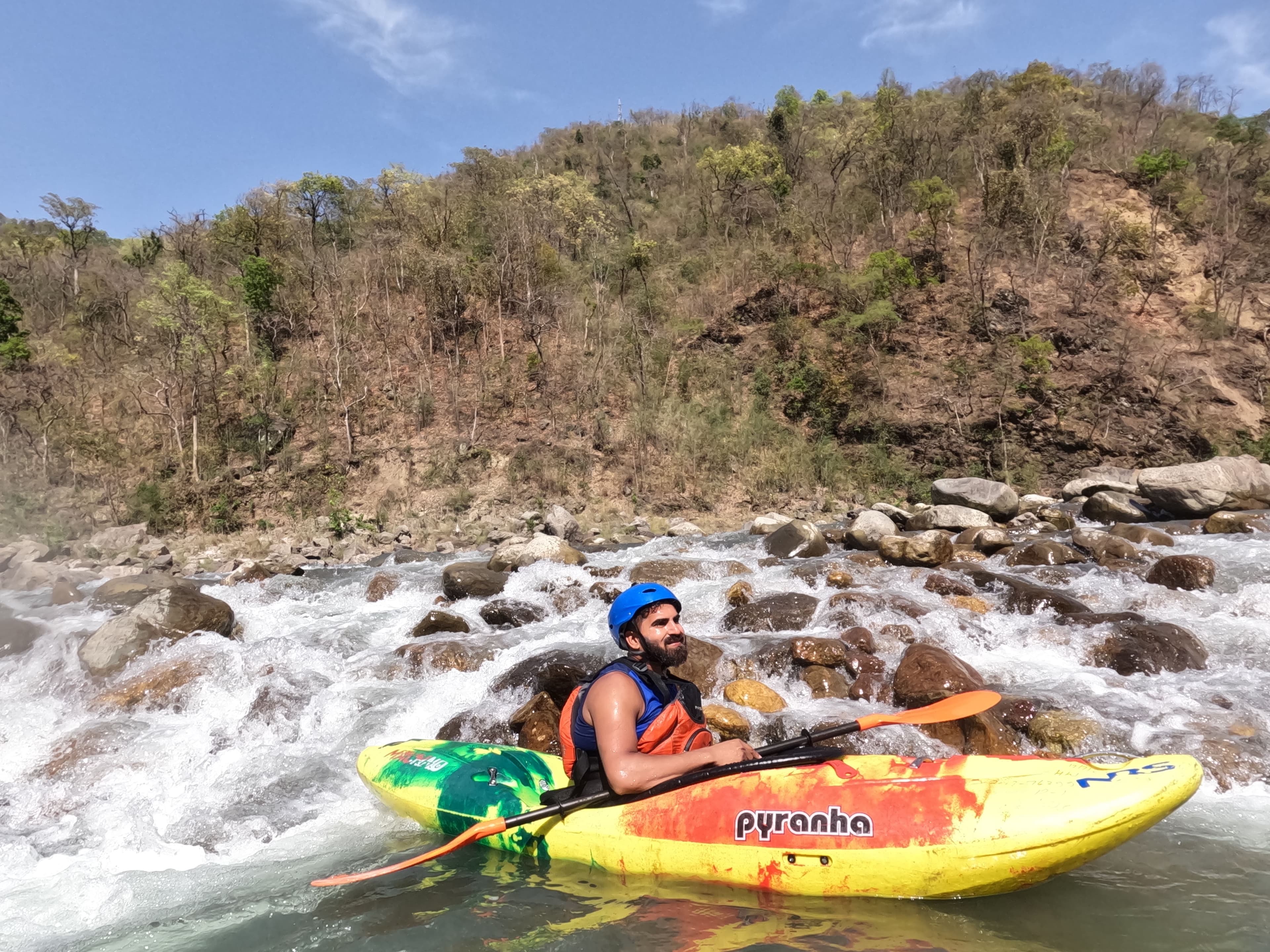 Rafting safety demonstration