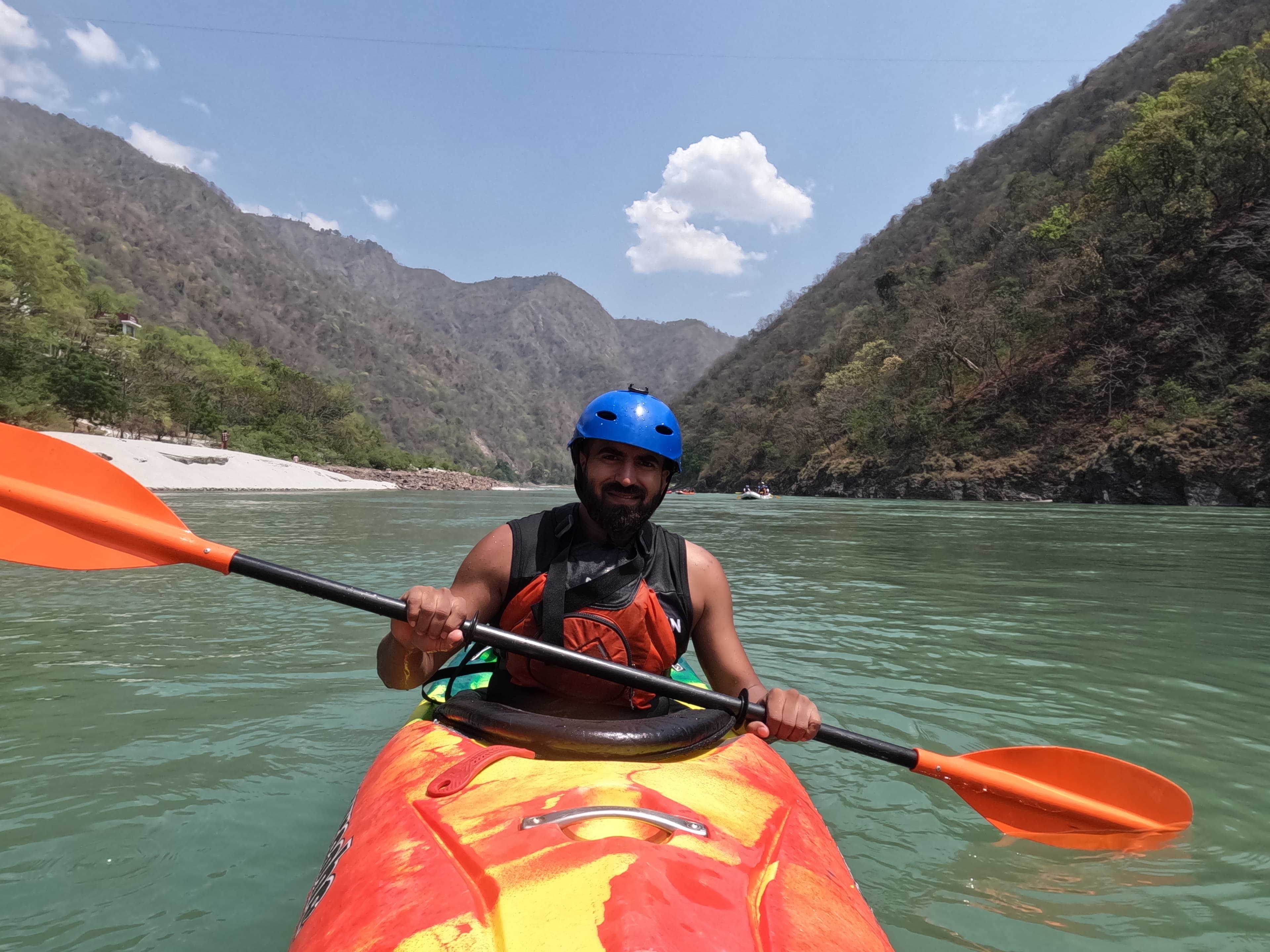 Rafting safety demonstration