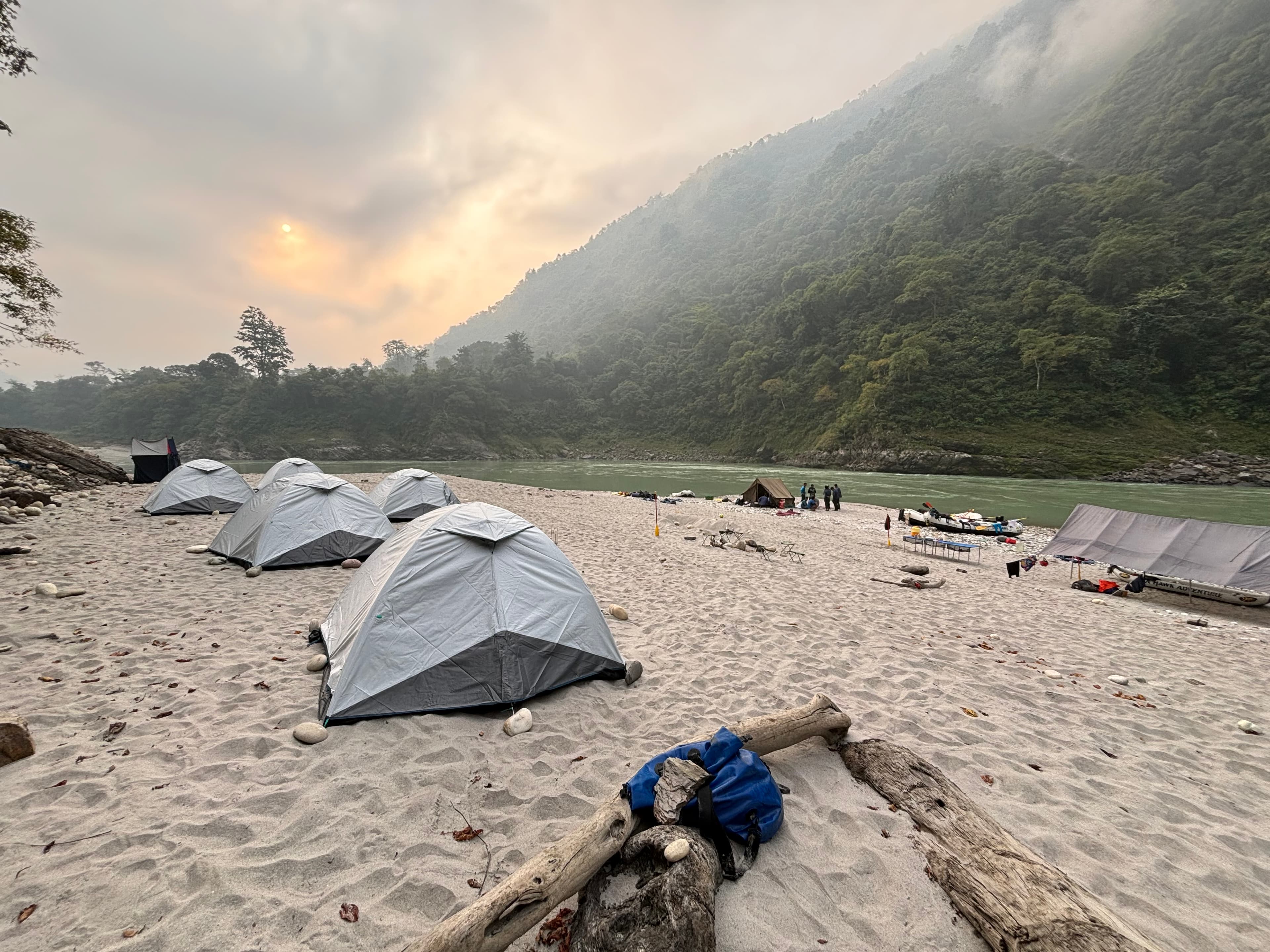 Rafting safety demonstration