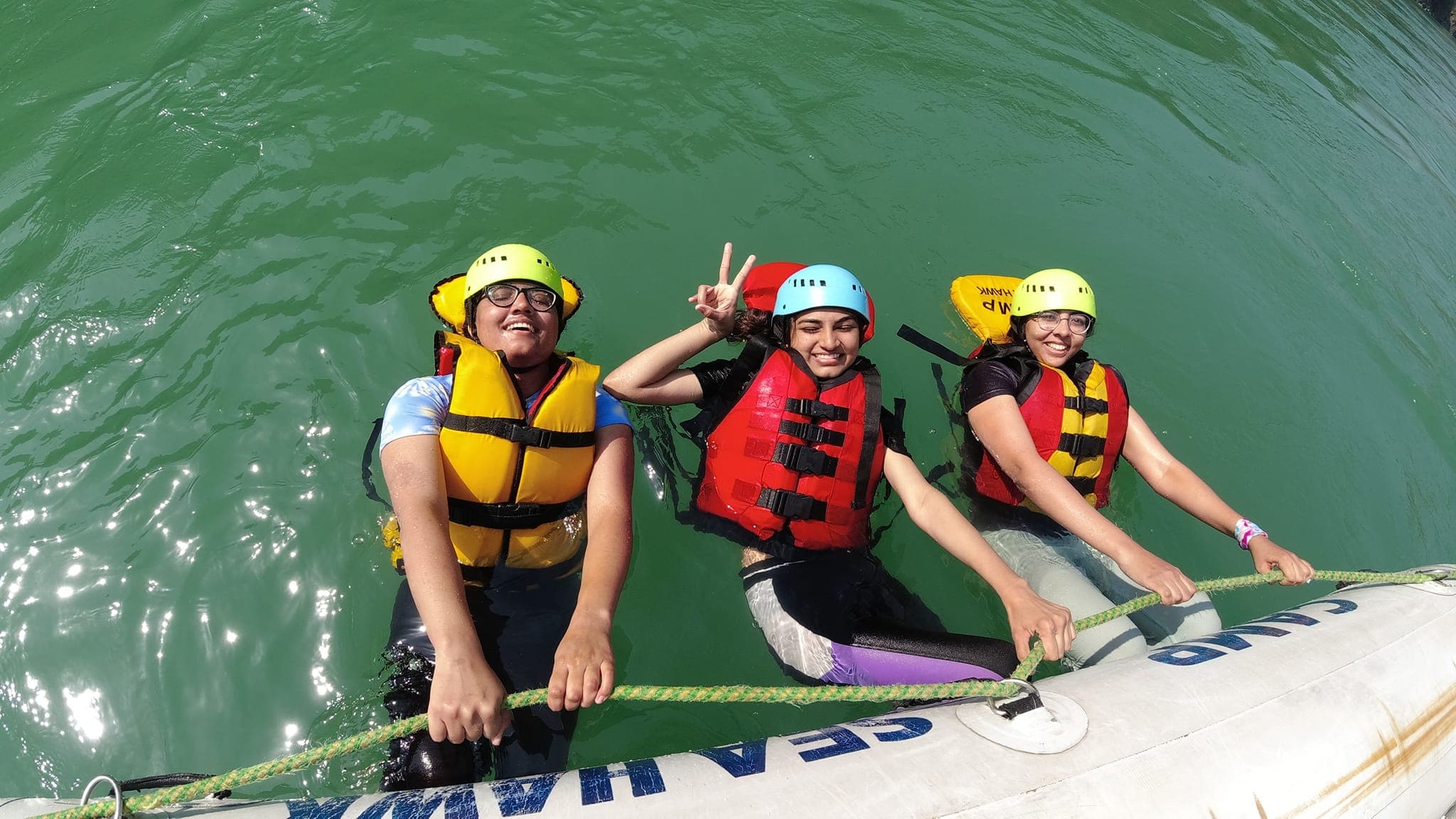 Kayakers on the Ganges